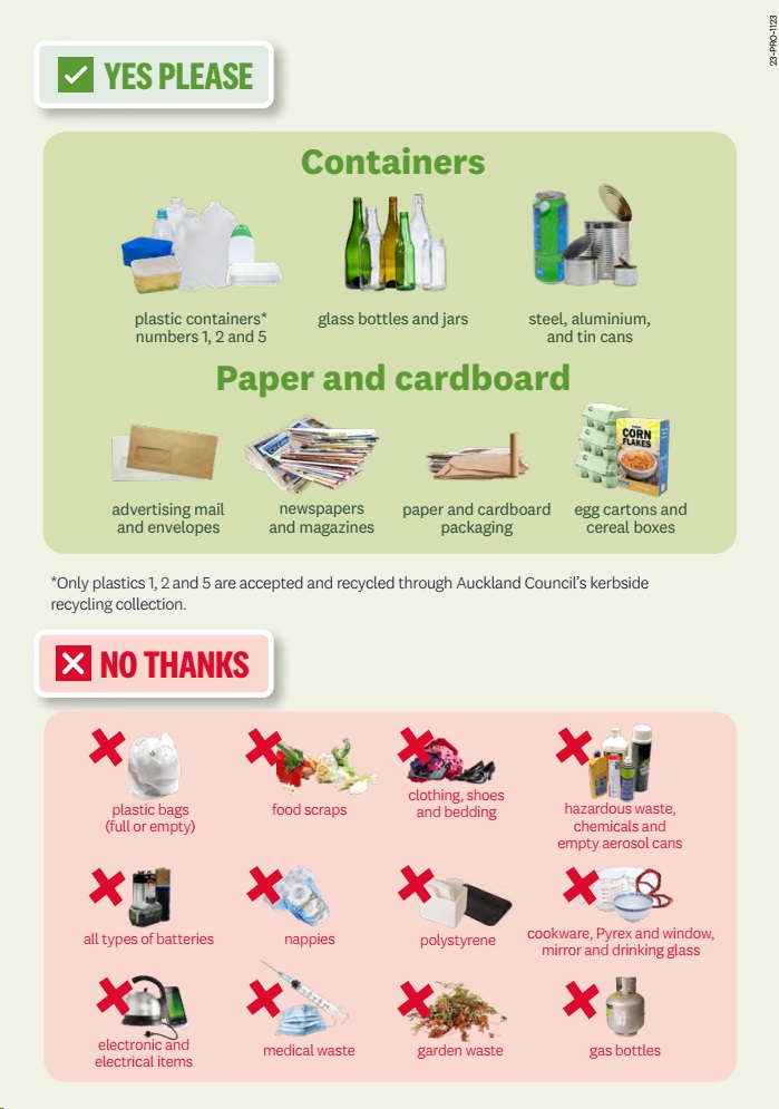 National Kerbside recycling takes effect 1st February 2024 Plastics